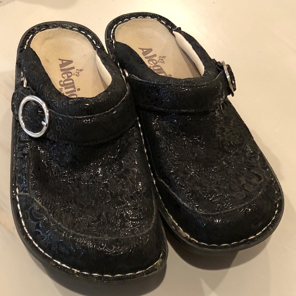 Algeria Shoes by PG Lite Black Clogs sz 7